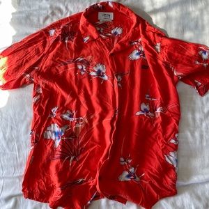 Floral Shortsleeved button down